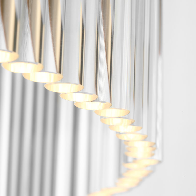 Menil 4 - Light LED Chandelier, Soft Brass