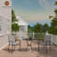 Chaise de patio empilable en aluminium