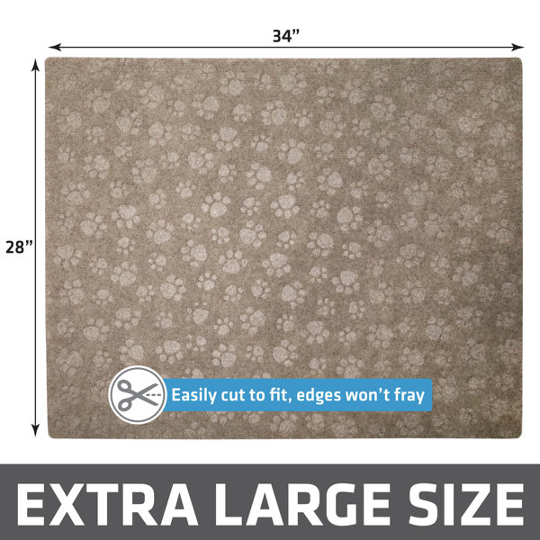 Drymate Jumbo Plush Cat Litter Trapping Mat, Contains Mess from Box for Cleaner Floors, Urine-Proof, Soft on Kitty Paws -Absorbe