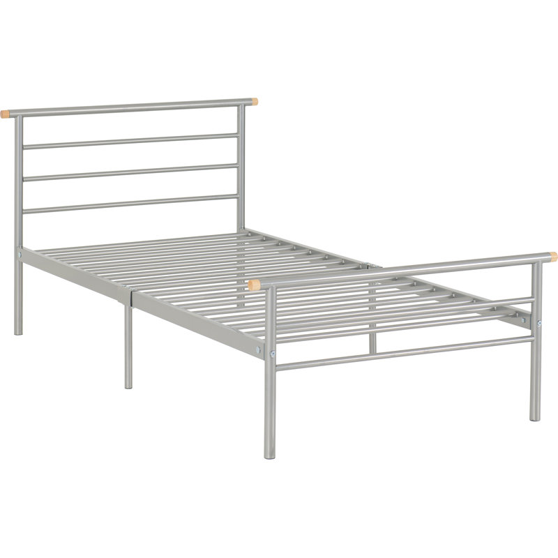 Algona Bed Frame, Single (3'), Silver