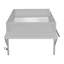 Lit mezzanine gris avec bureau et DEL - Maximise l'efficacité du bois de style chambre à coucher pour une expérience confortable