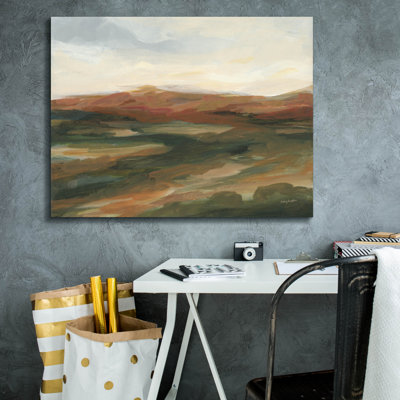  «Terracotta Valley» par Haley Knighten, art mural sur toile, 34 po x 26 po