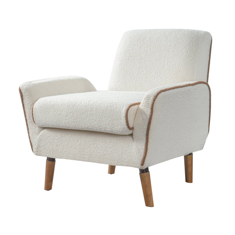 Fauteuil d'appoint rembourré en peluche
