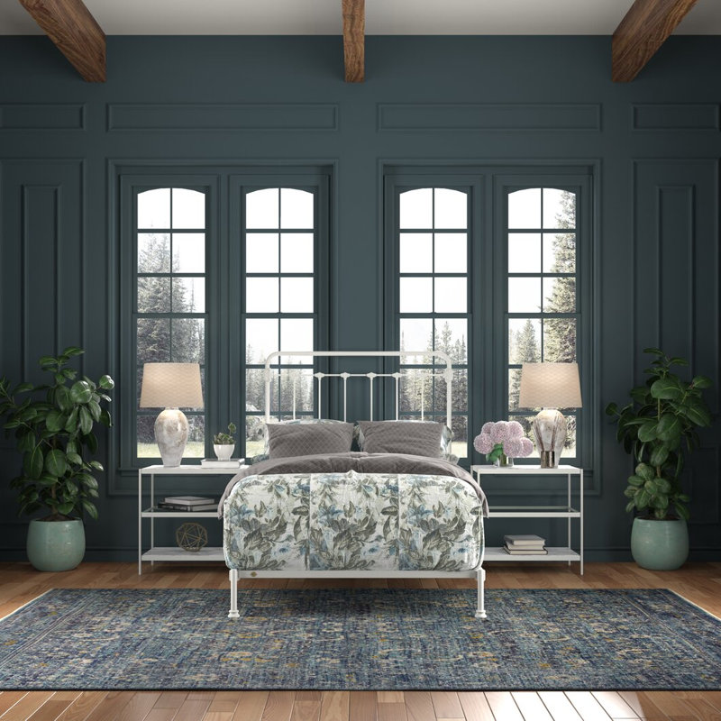 Lit en fer Picket Fence, Double