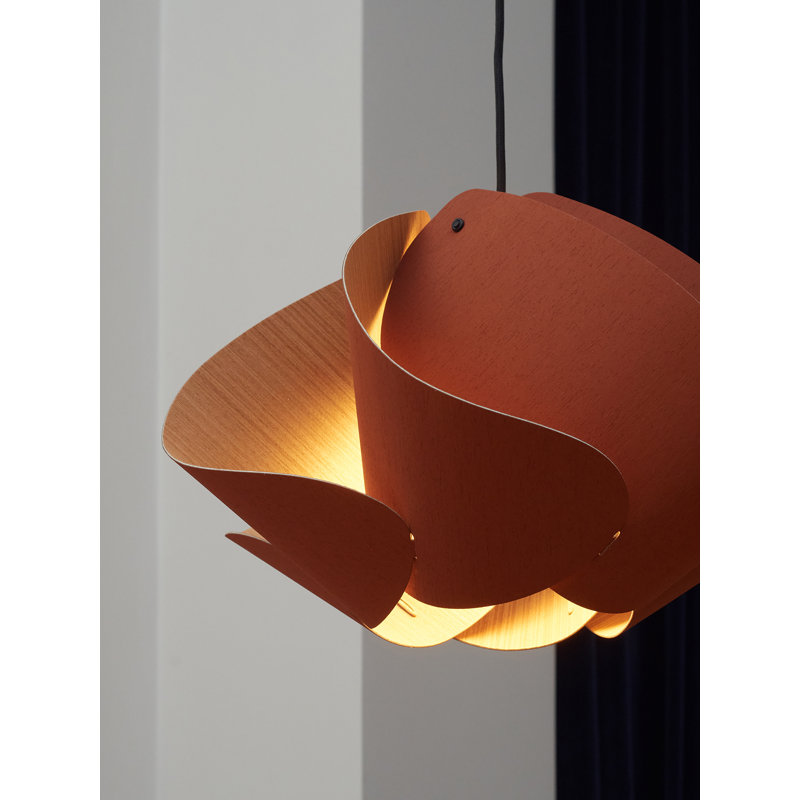 Luminaire suspendu Matilda, H 15,8 po x l 26,8 po x P 26,8 po, Terracotta