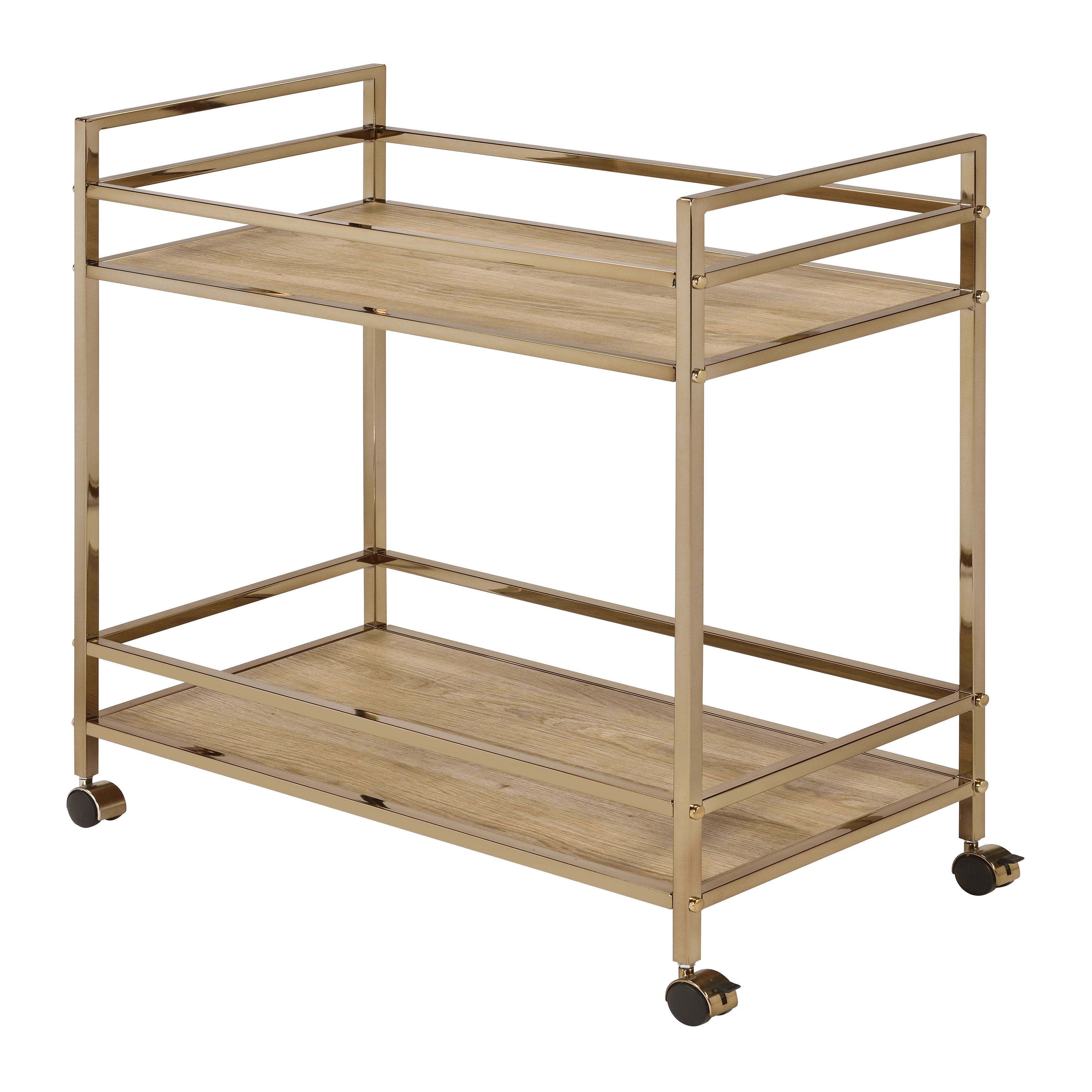 Everly Quinn Metal Bar Cart Wayfair