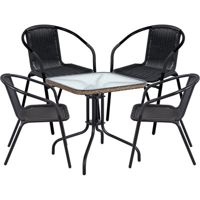 Wynsum 4 - Person Patio Dining Set with Square Table