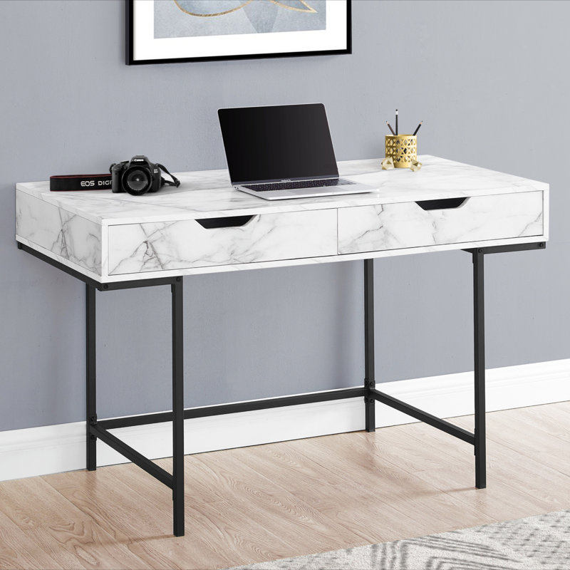 Ginaro Computer Desk, White
