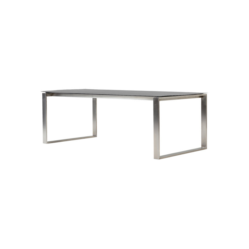 Edge Outdoor Dining Table, Basalt
