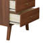 Table de chevet moderne de style Mid-Century à 2 tiroirs, table de chevet, mobilier de chambre à coucher contemporain l 24,75 po x H 25 po x P 16 po Breux Breux-149284558