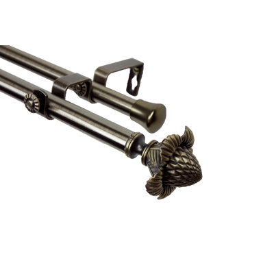 Mcfaddin Steel Adjustable Double Curtain Rod