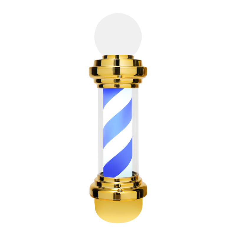Luminaire Figuero Golden Barber, Brun / blanc