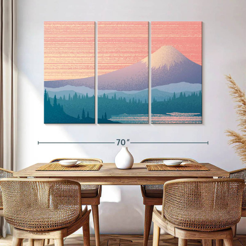Alvord, paysage du mont Fuji I, H 42 po x l 65 po