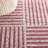 Isatou Hand Woven Wool/Cotton Striped Rug in Red/Ivory-1807551228