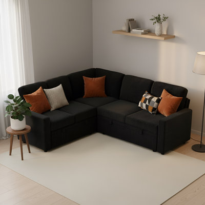 Canapé-lit modulaire convertible Brynli