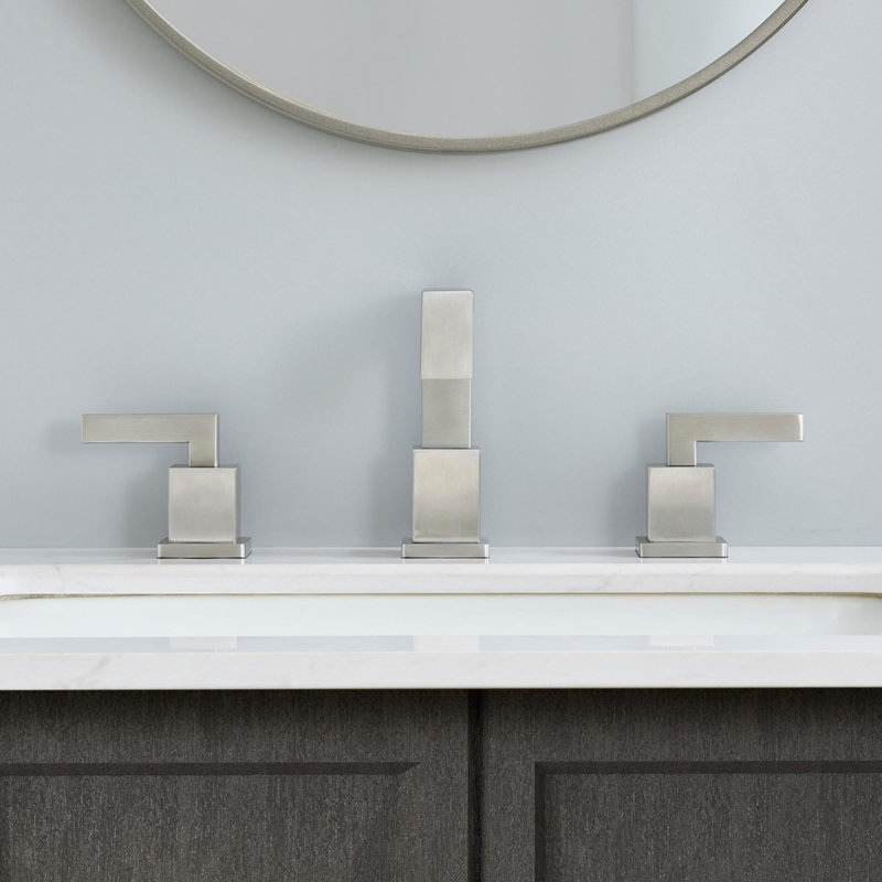 Robinet de lavabo de salle de bain, Nickel brossé