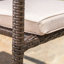 Chaise de salle à manger San Pico - Brun multi, 1 pièce avec coussin