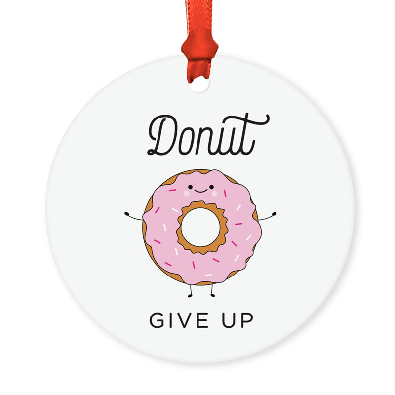 Ornement en forme de donut Funny Food pun