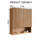 26" Wall-Mounted Striped Bathroom Cabinet-1494699612