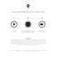 Lampe de bureau noire 19 po avec USB Eltisley