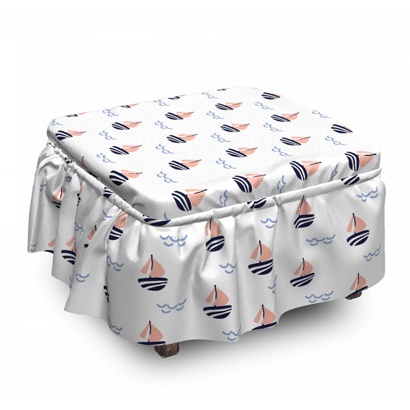 Housse pour repose-pieds à bateau scandinave