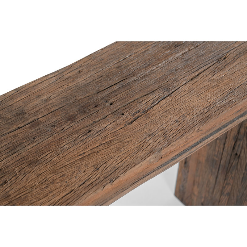 Console à rayures en bois H 35,5 po x L 59 po - Naturel