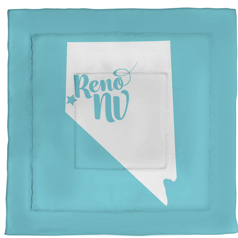 Nevada Polyester Comforter, Twin Comforter, Teal