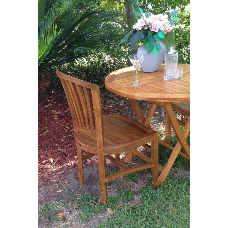 Celise Outdoor Teak Dining Side Chair