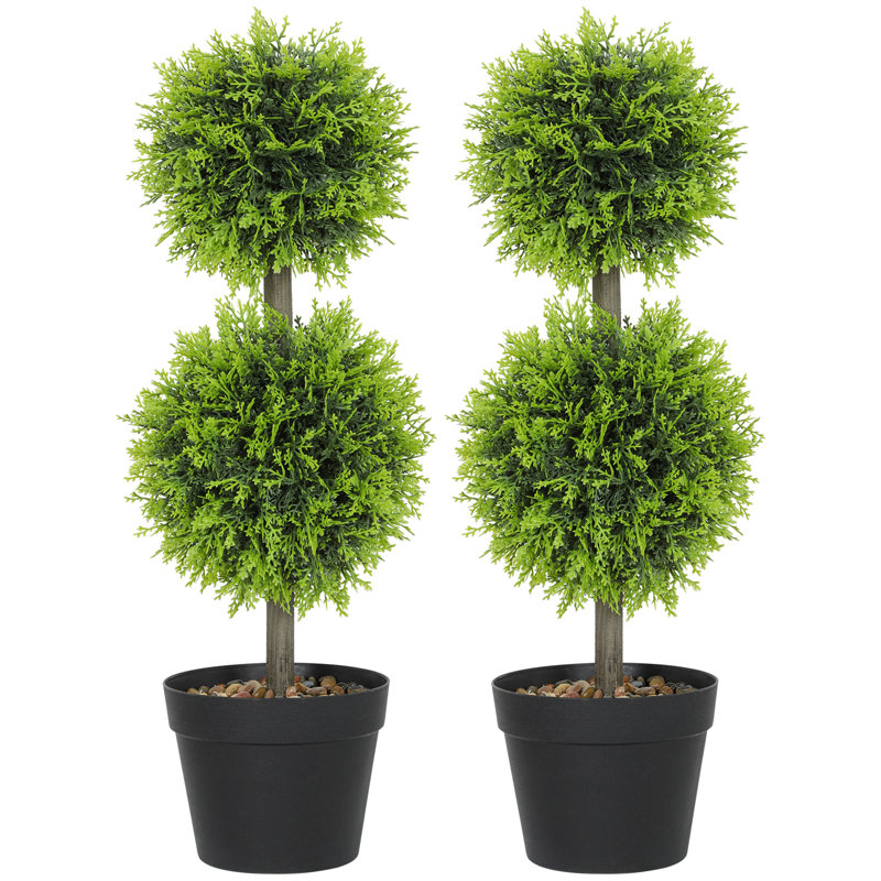 60cm Faux Cypress Topiary in Pot