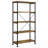 Antique Nutmeg and 4-shelf Bookcase