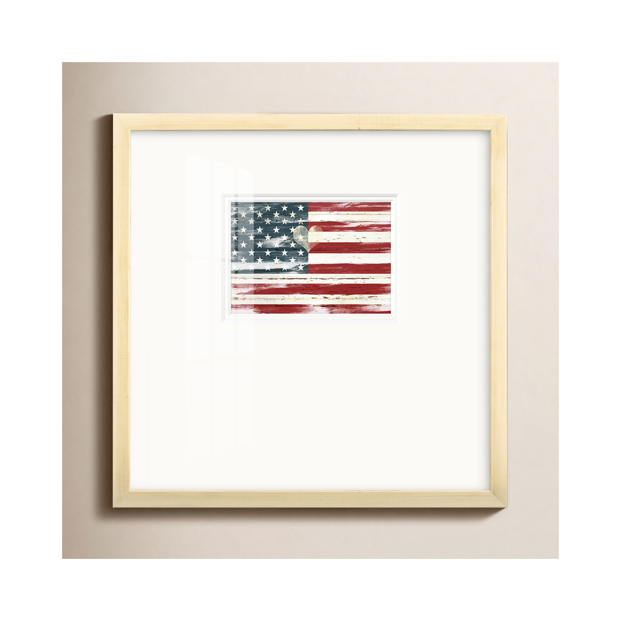 Heart Of America, 17" H x 17" W x 1.25" D