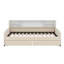 Lit plateforme simple tapissier avec tiroirs de rangement intégrés-1479150387