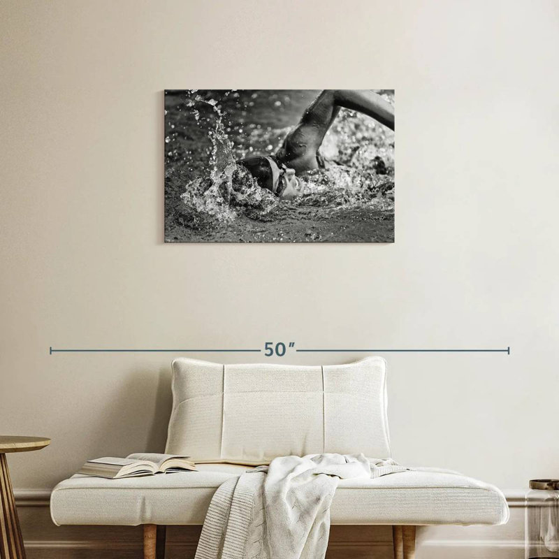 Sireci Olympic Swimmer, 20" H x 30" W