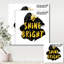 Shine Bright - art textuel sur toile-59843041-59843043