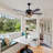 52" Ceiling Fan With Tiffany Style Stained Glass Shade