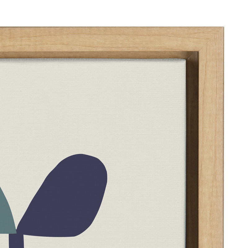 «Mid Century Succulents» par Rachel Lee 3 Birdies Studio, reproduction d'art sur toile encadrée, Cadre naturel