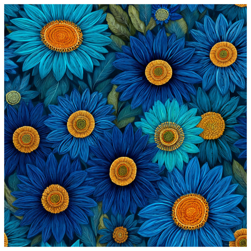 Coussin Floral, 16 x 16 inches