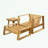 Acacia Wood Outdoor Lounge Set with coffee table-1175572632