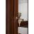 Goode Spenser Sliding Door 5 Shelf Curio Cabinet in Deep Brown