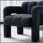 Fauteuil d'appoint rembourré de 31,10 pouces de large, confort en forme de nuage et facile à assembler pour les espaces de vie modernes-444440636