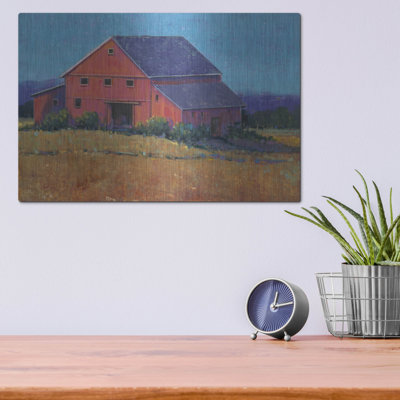 «Colorful Barn View II» par Tim O'Toole, art mural en métal