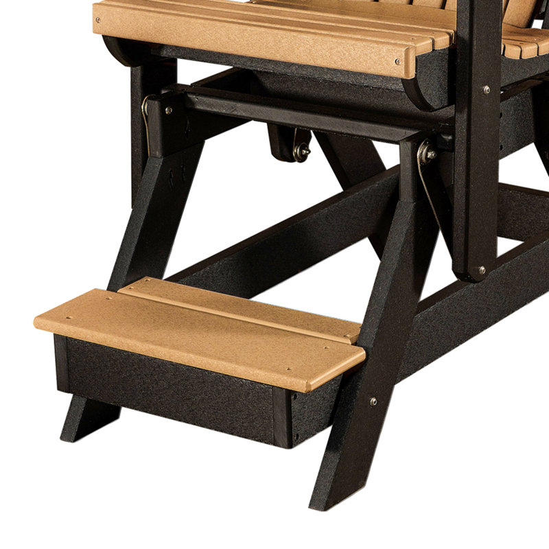 Chaise Adirondack en plastique, Brun / noir