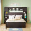 Lit en bois avec armoire tout-en-un-2102025308