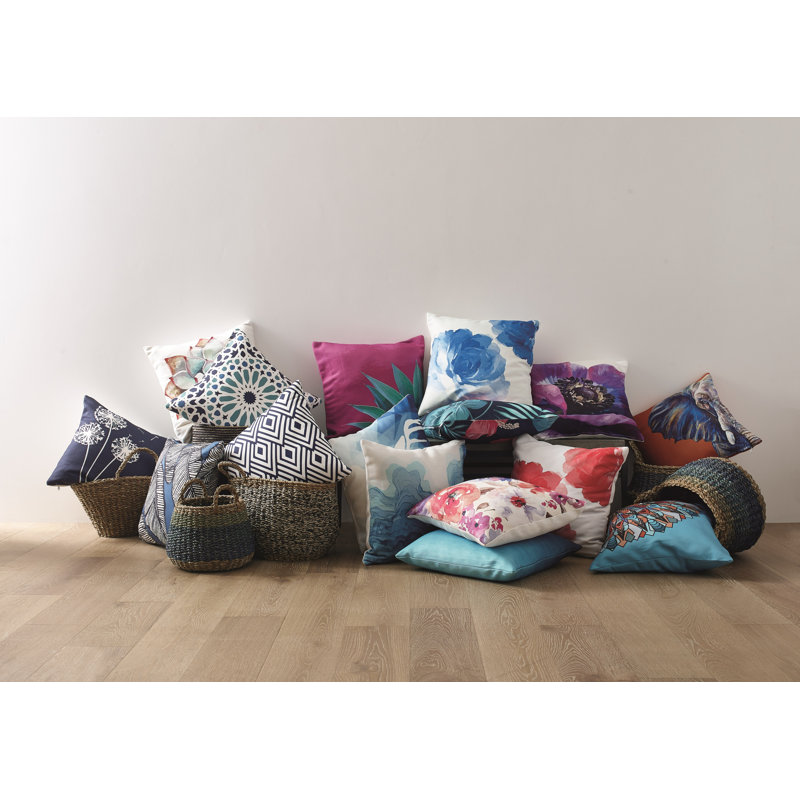 Floral Outdoor Throw Pillow