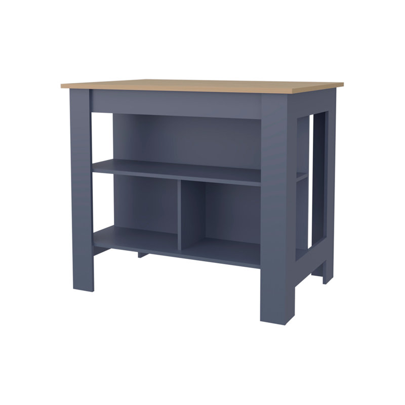 Kitchen Island with Open Shelf