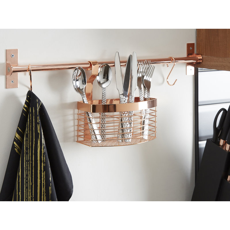 South Ferry Utensil Crock, Rose Gold