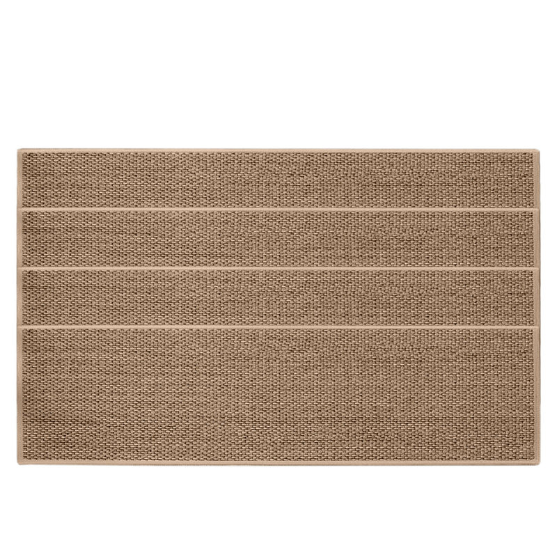 4 pièces de tapis d'escalier antidérapants pour marches en bois, Brown