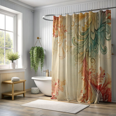 Rideau de douche Retro Paisley - Premium