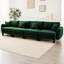 Canapé de style moderne pour l'intérieur, canapé 4 places en tissu Boucle avec accoudoirs distinctifs en forme de coquillage et pieds cylindriques, idéal pour divers espaces de vie et rassemblements confortables