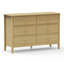 Henley 3 + 3 Chest of Drawers, Wide, Oak-Effect Finish, Metal Runners